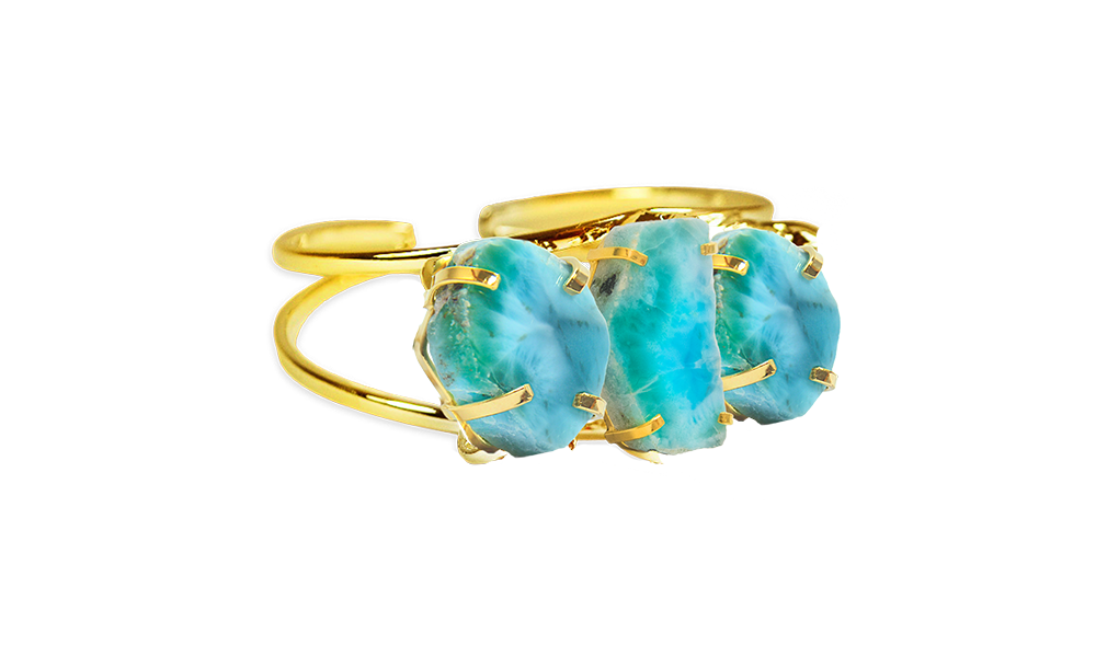 Larimar | Triple Bracelet