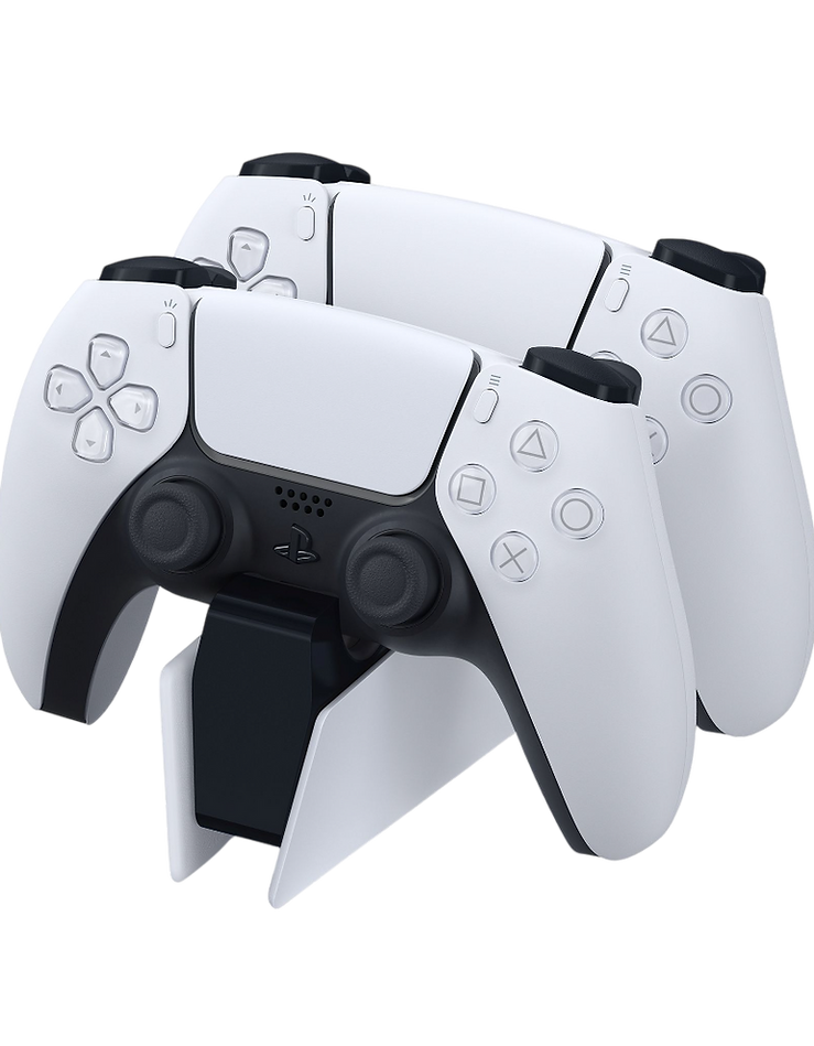 Station de recharge pour manettes PS5 avec support casque intégré