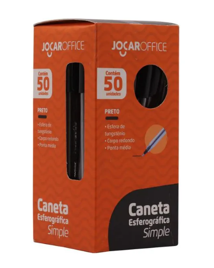 Miniatura: Caneta Esferográfica Simple Media Caixa C/50 Und Jocar Office