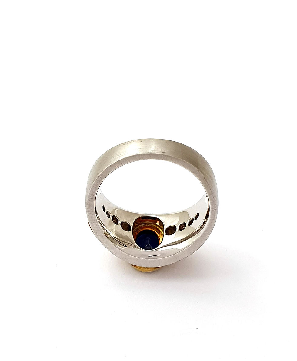 Miniaturbild: Safir-Brillant-Ring