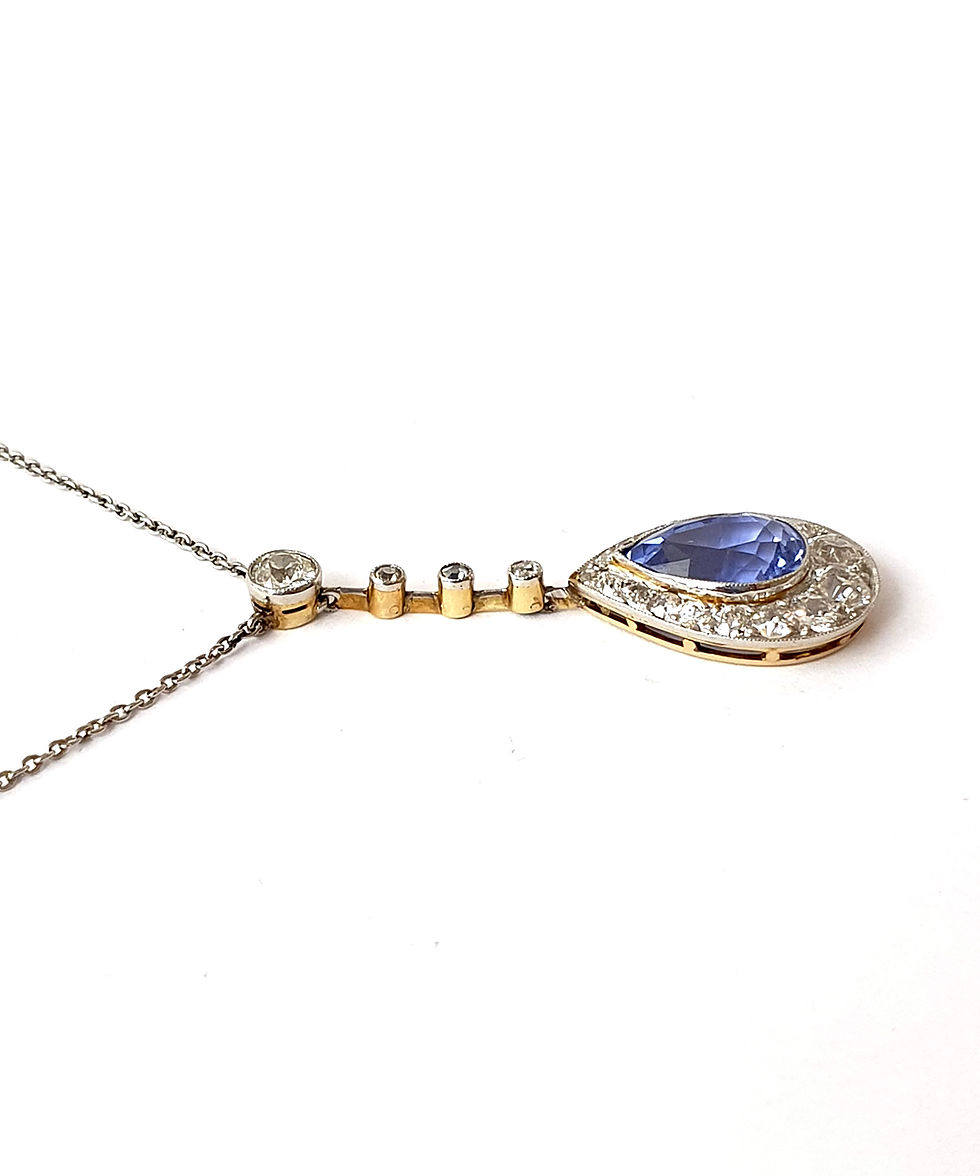 Miniaturbild: Safir-Diamant-Collier