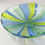 Thumbnail: Cane Bowl, (Blu/Grn), 11.5"wide x 3.5"tall