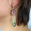 Thumbnail: "Kinetic" Halo 4Part earrings:PurpleGreen