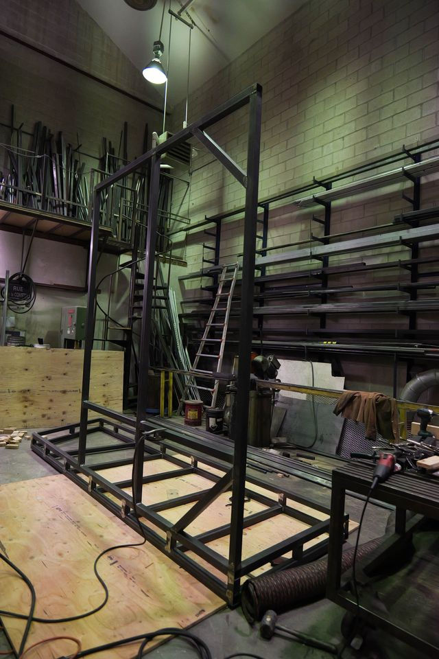 Upper platform in progress