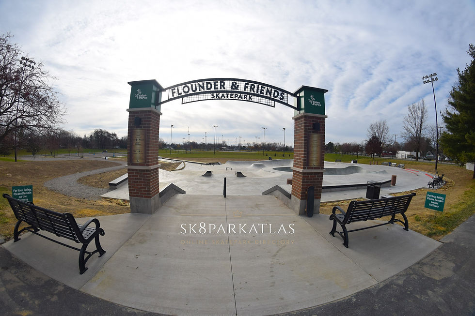 Flounder and Friends Skatepark Valparaiso Indiana