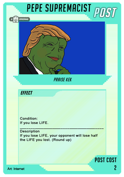 WaifuMadness POST Pepe Supremacist