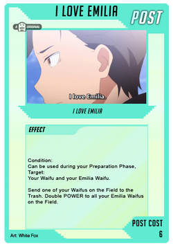 WaifuMadness POST I Love Emilia