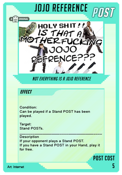 WaifuMadness POST JoJo Reference