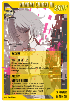 WaifuMadness Waifu WotM Nanami Chiaki AI October 2016