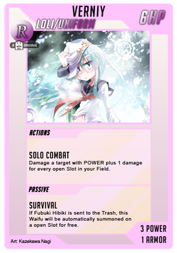 WaifuMadness Waifu Verniy R Tier