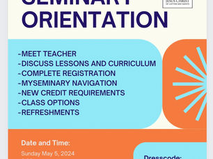 Seminary Orientation
