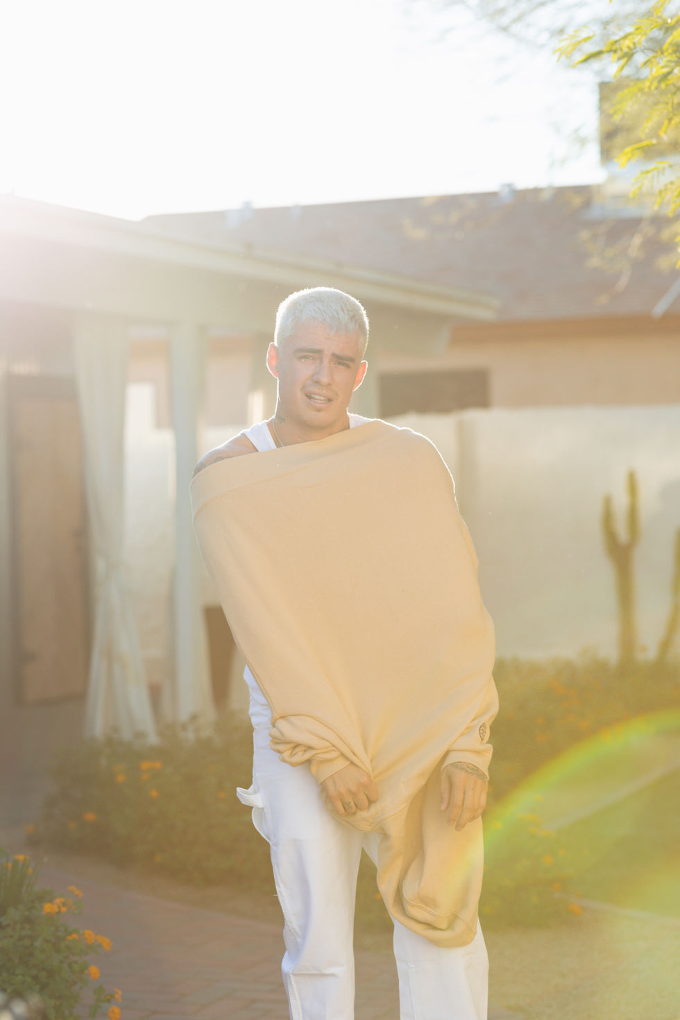 Many Worlds Tan Hoodie Lifestyle Isaiah 41.jpg