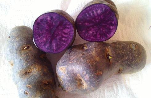 patatas moradas