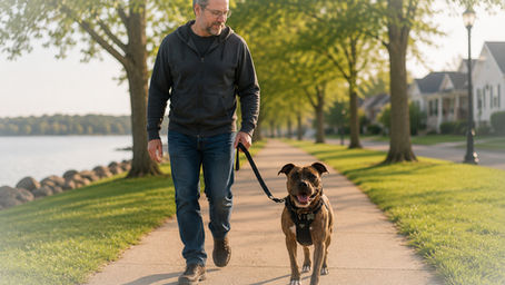 Positive reinforcement dog training with a certified dog trainer in Muskegon, MI