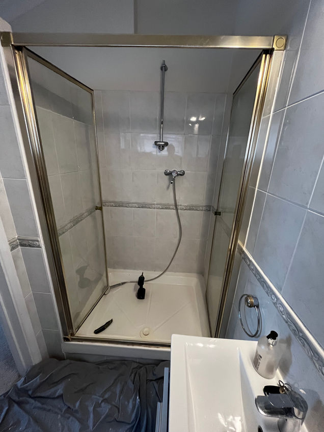 existing shower area