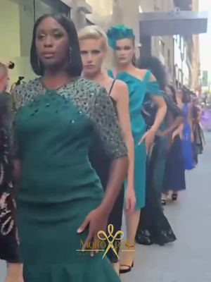 Models walking through Manhattan in MoltoBella's SHANI x Macy's event film