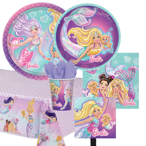 Barbie Mermaid Tableware Kit | Dean's Party Mania