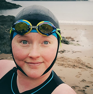 A selife of Kate infron of the sea