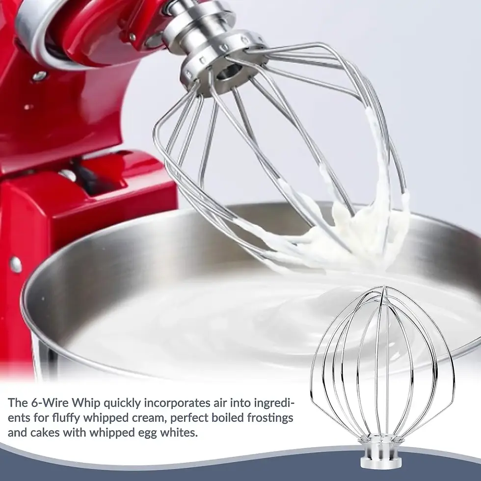 Thumbnail: Replacement Part K45WW Stainless Steel 6-Wire Whisk Attachment for KitchenAid