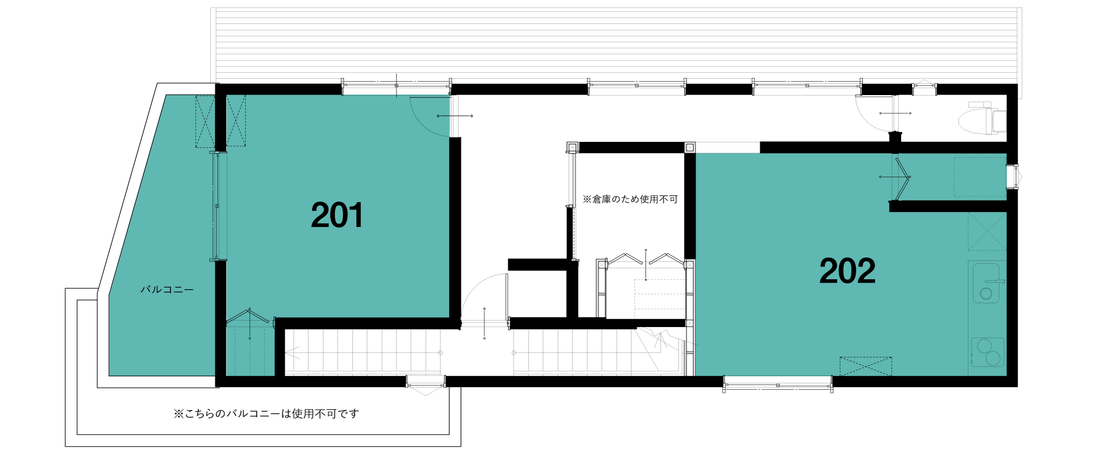 はじまるオフィス2F間取り図