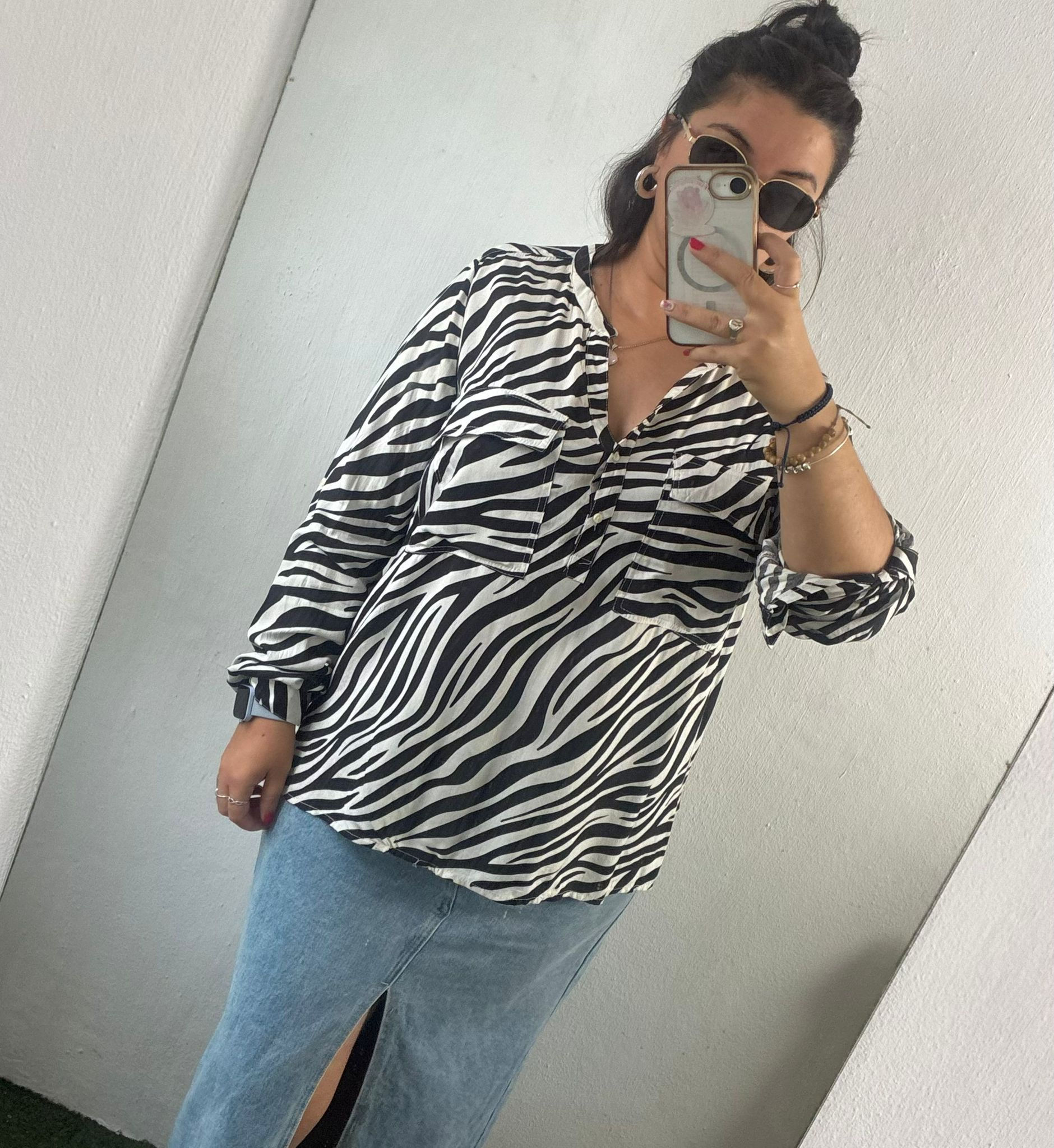 Blusa Estilo Camisa INDIAN L