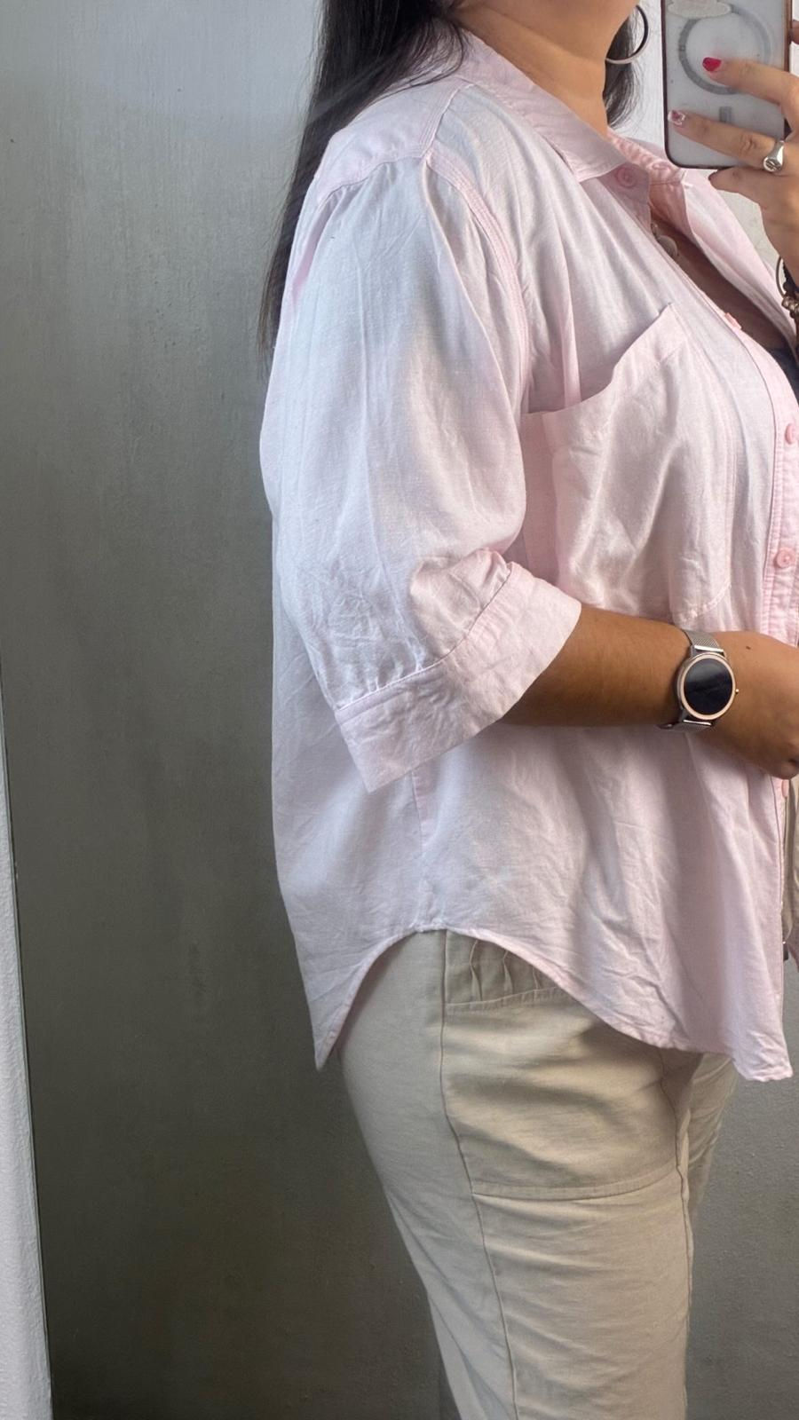 Miniatura: Camisa Rosa Simil jeans - Indian XL