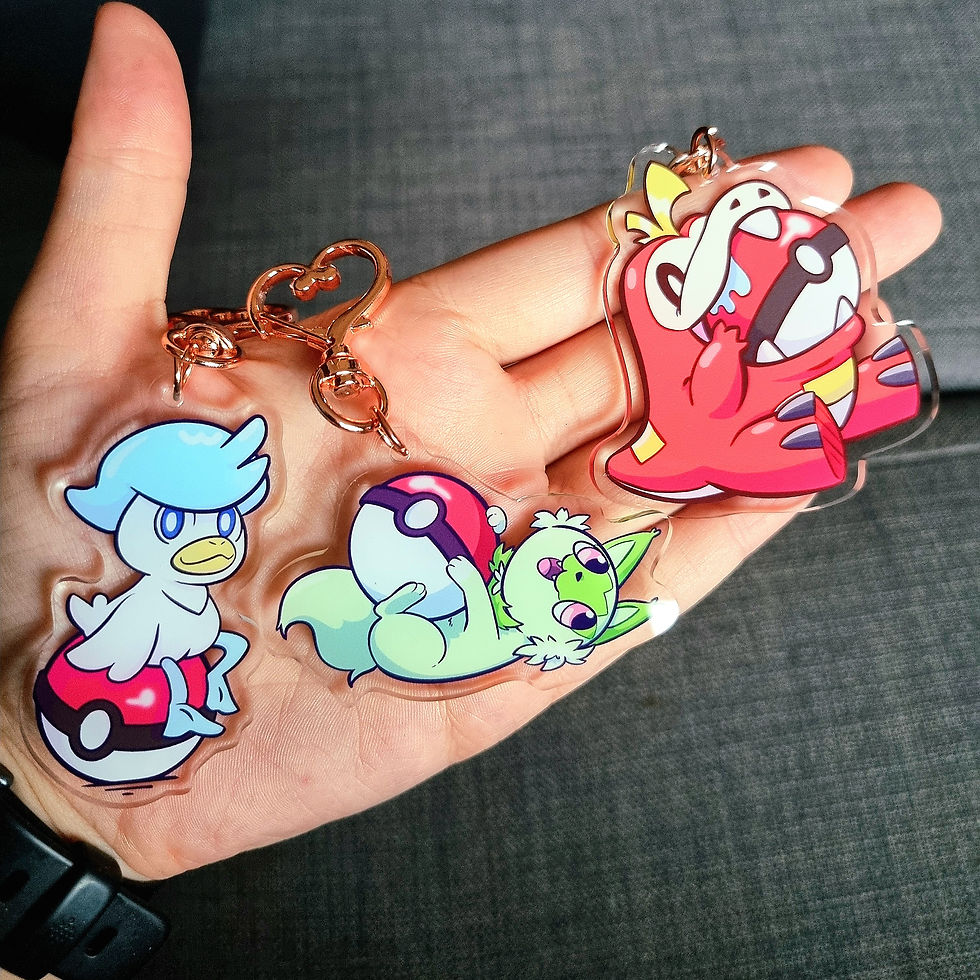 Thumbnail: Paldean Starters Keychains