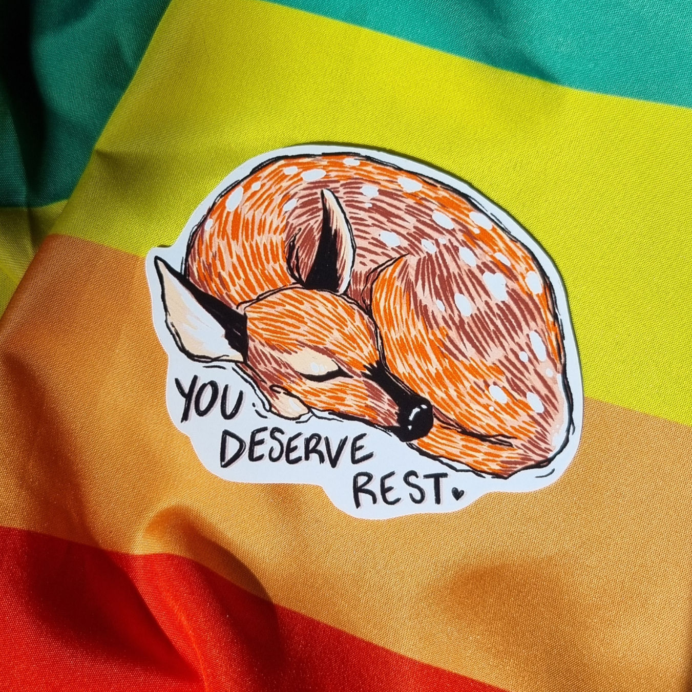 You Deserve Rest Deer Sticker