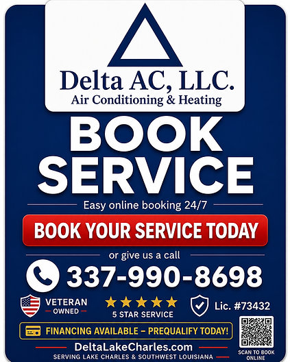 Book Service with Delta AC, LLC.
