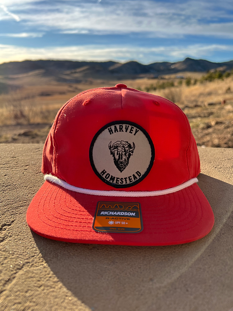 Custom Richardson 256 Grandpa Hat - Red/White | Harvey Homestead