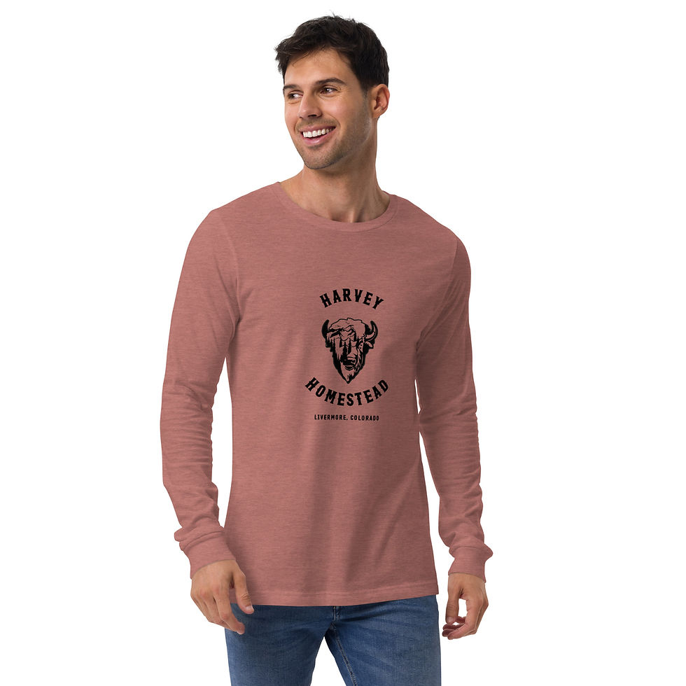 Thumbnail: Unisex Long Sleeve Tee- Black Logo