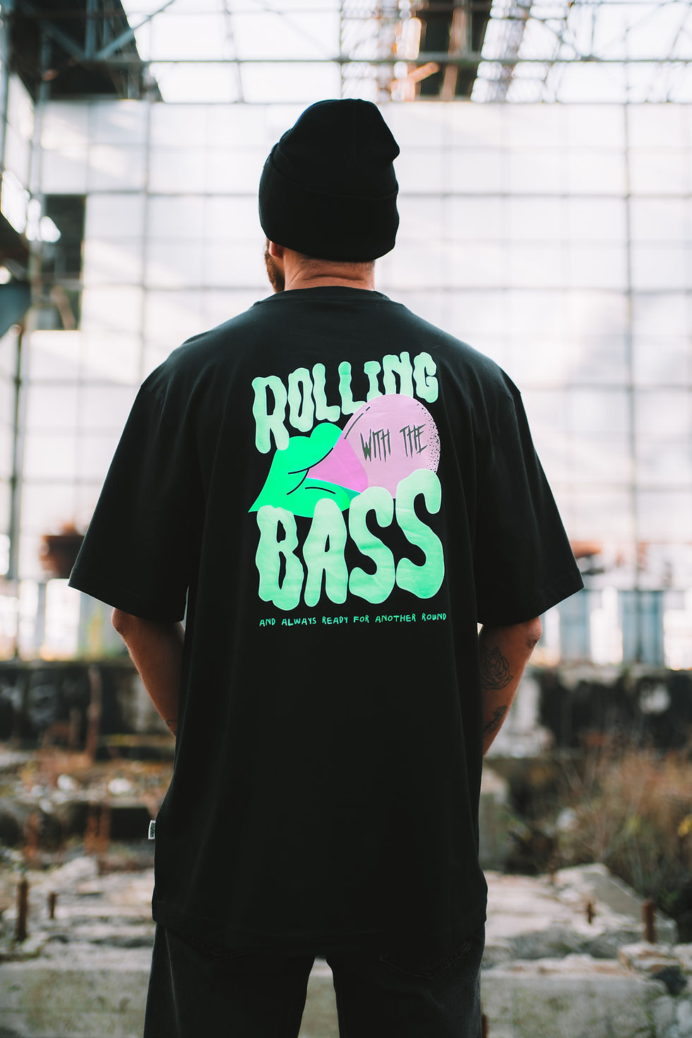 QL Bubble Gum Midnight Green Tee