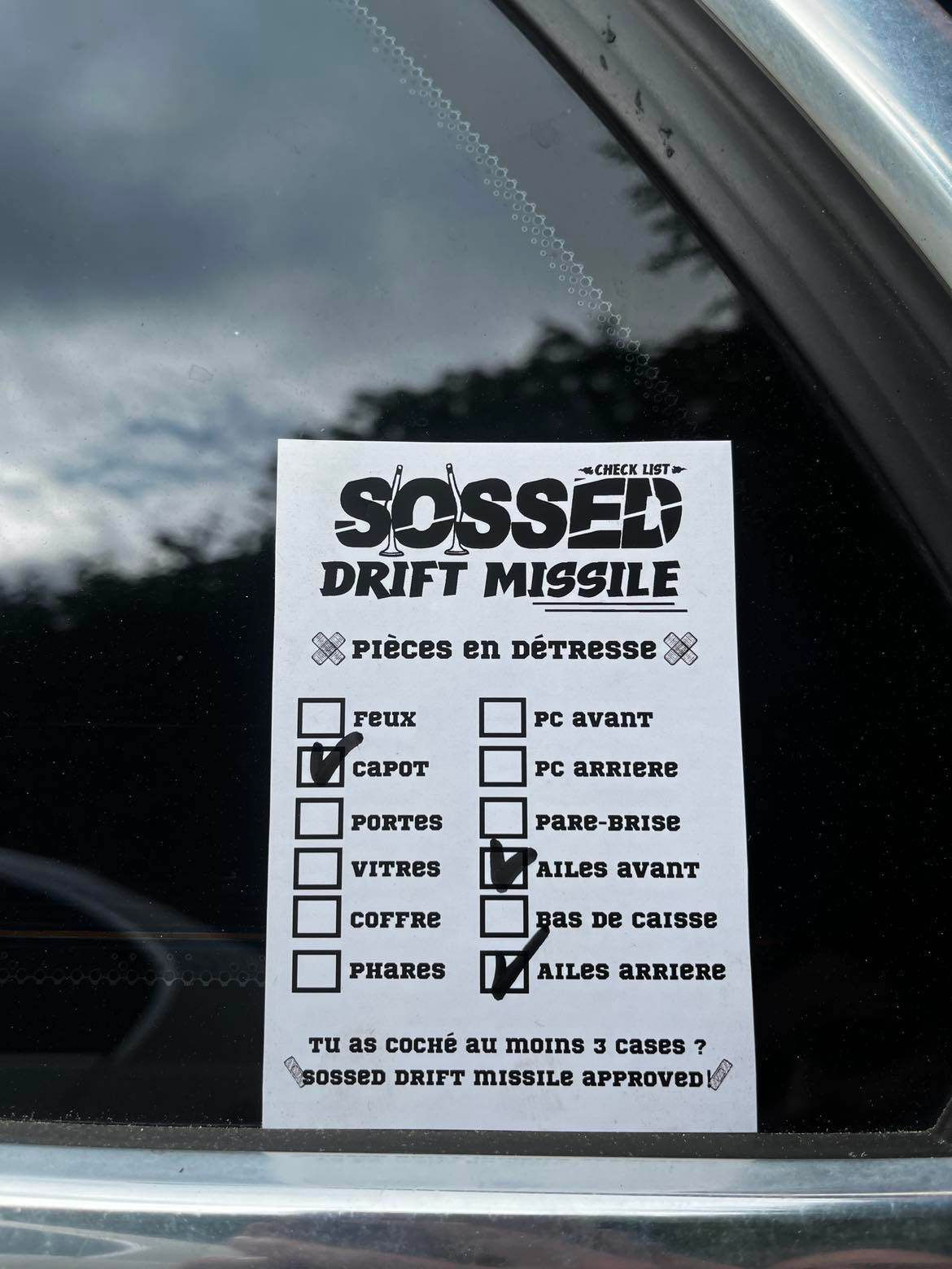 STICKER SOSSED DRIFT MISSILE
