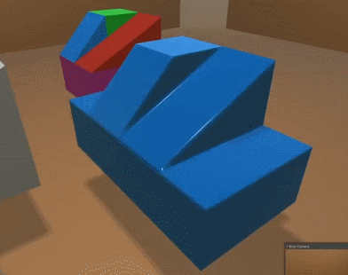 A gif which displays the difference between bevel rendering turned on and off
