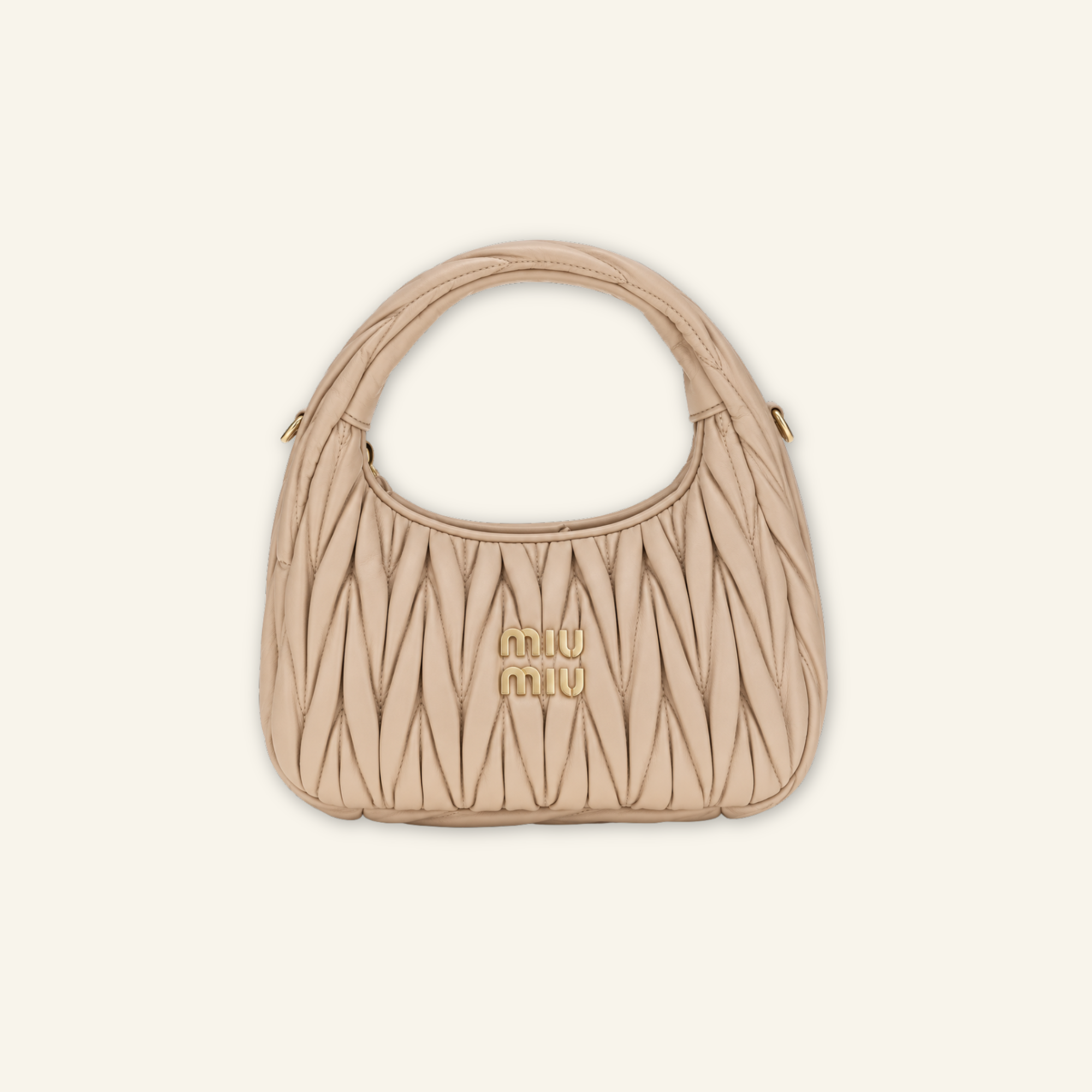 Beige Calf Leather Bos Taurus Handbag II