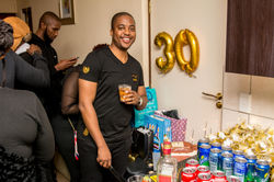 His Majesty w/ Cake & Gifts