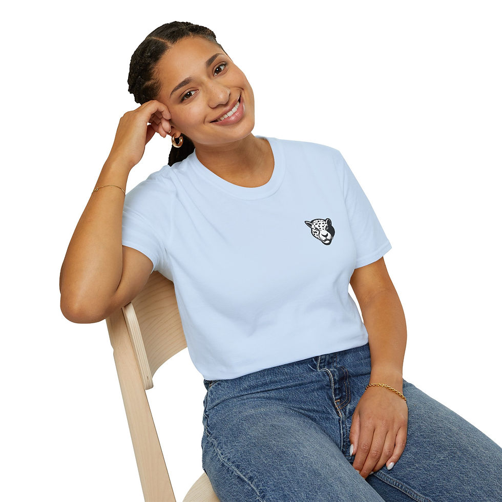 Thumbnail: Unisex Jaguar Head Soft-Style Shirt (black & white logo)