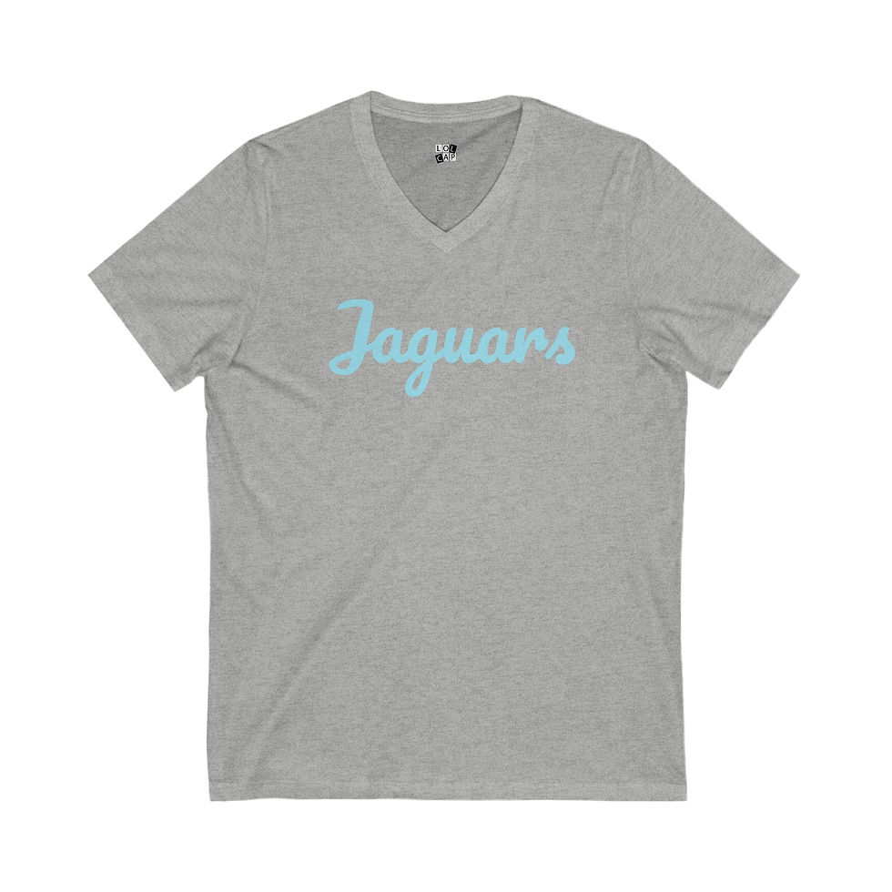 Thumbnail: Jaguars Unisex Short Sleeve V-Neck Shirt