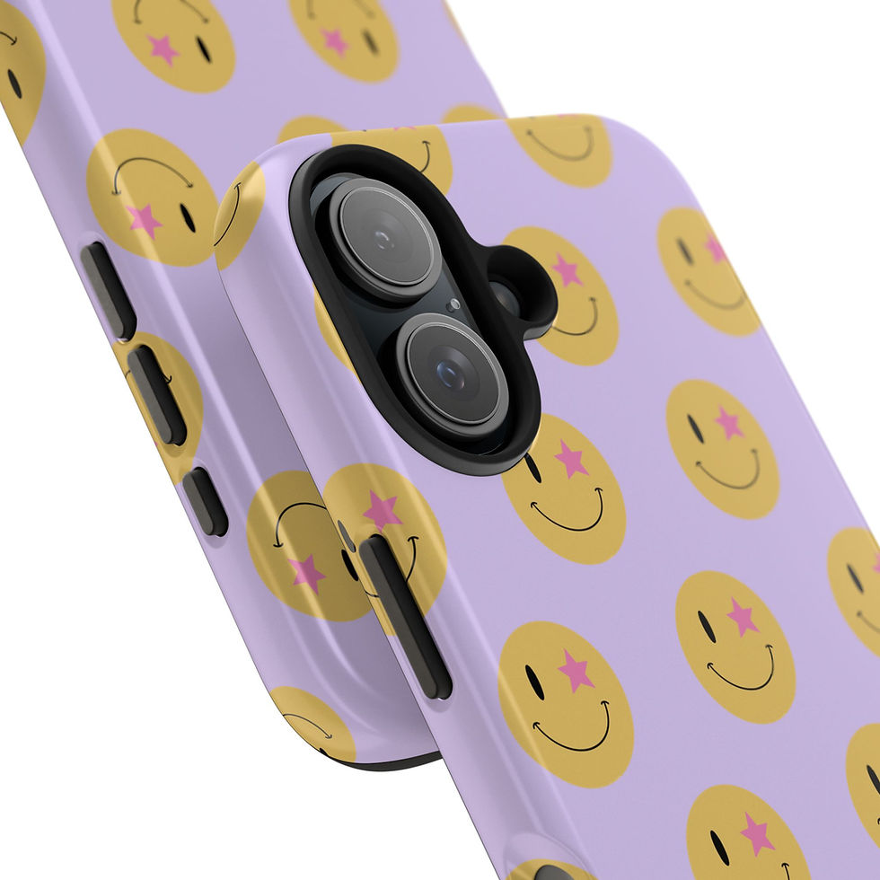 Thumbnail: Stay Smiley Impact-Resistant Phone Case (pattern)