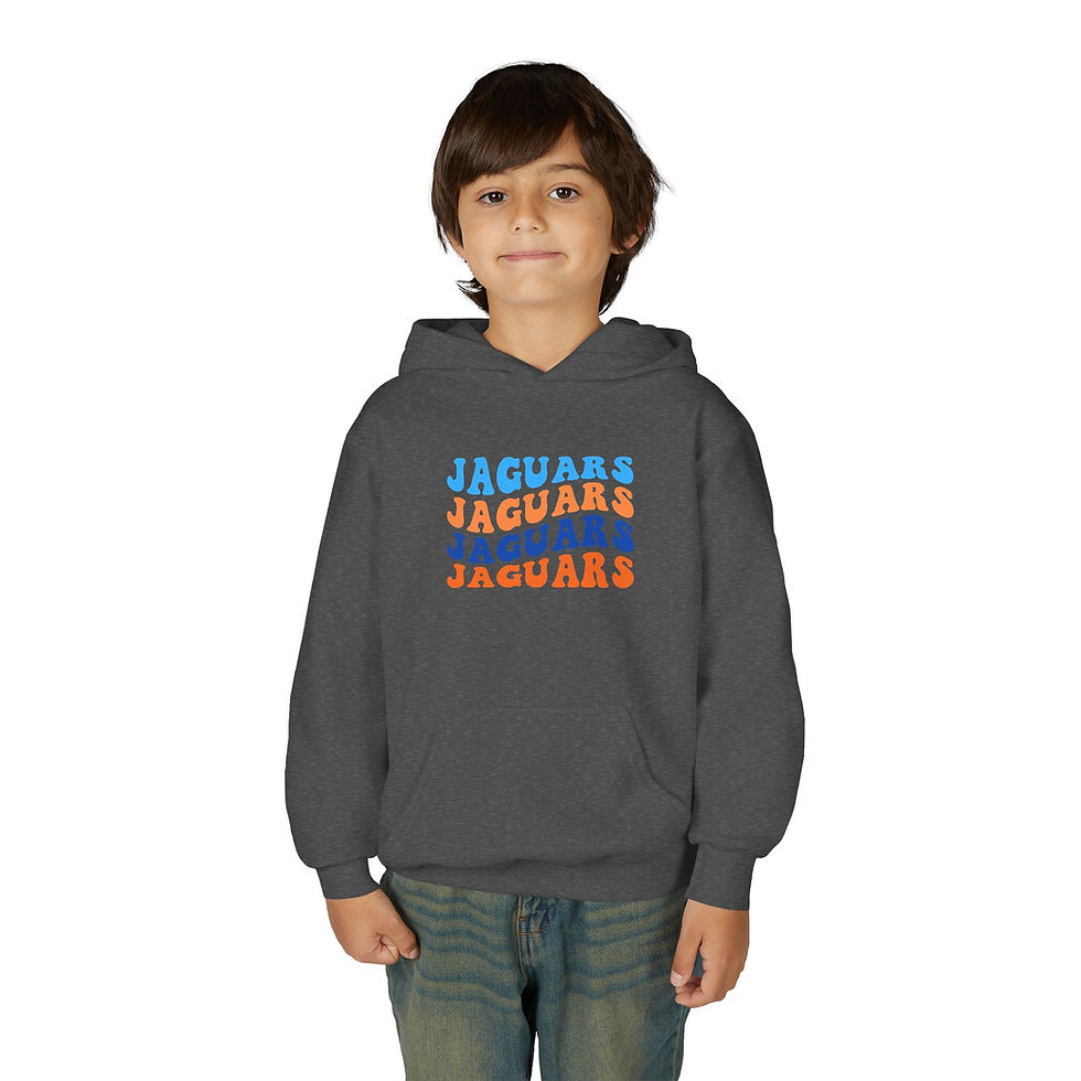 Thumbnail: Youth Jaguars Groovy Heavy Blend Hoodie