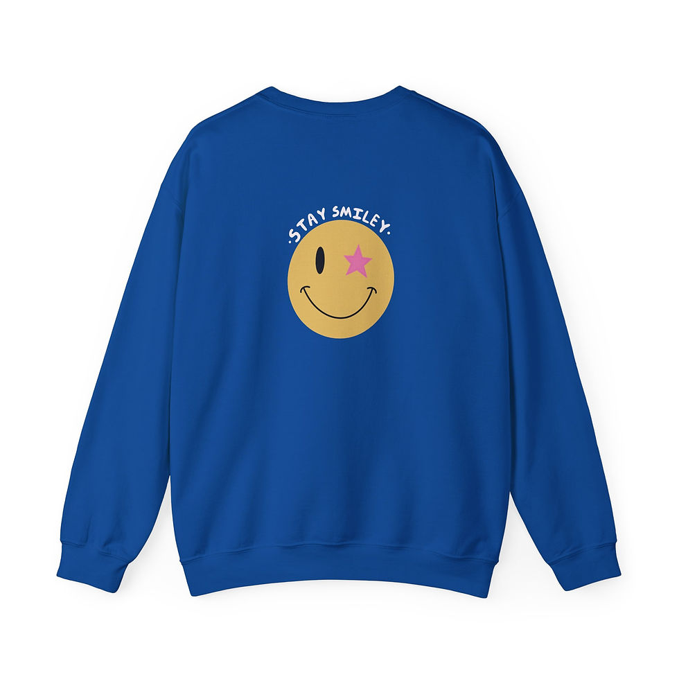 Thumbnail: Unisex Stay Smiley Heavy Blend Crewneck Sweatshirt