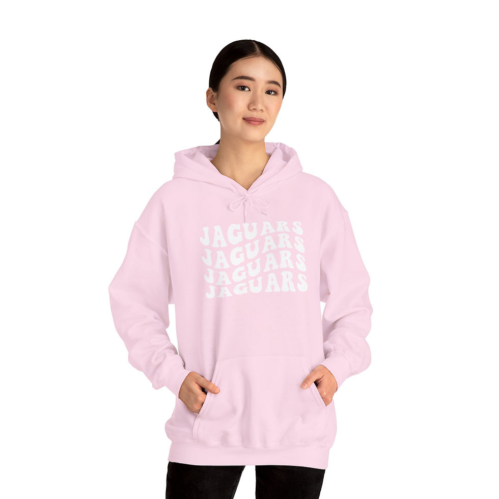 Thumbnail: Unisex Jaguars Groovy Heavy Blend Hoodie (white logo)