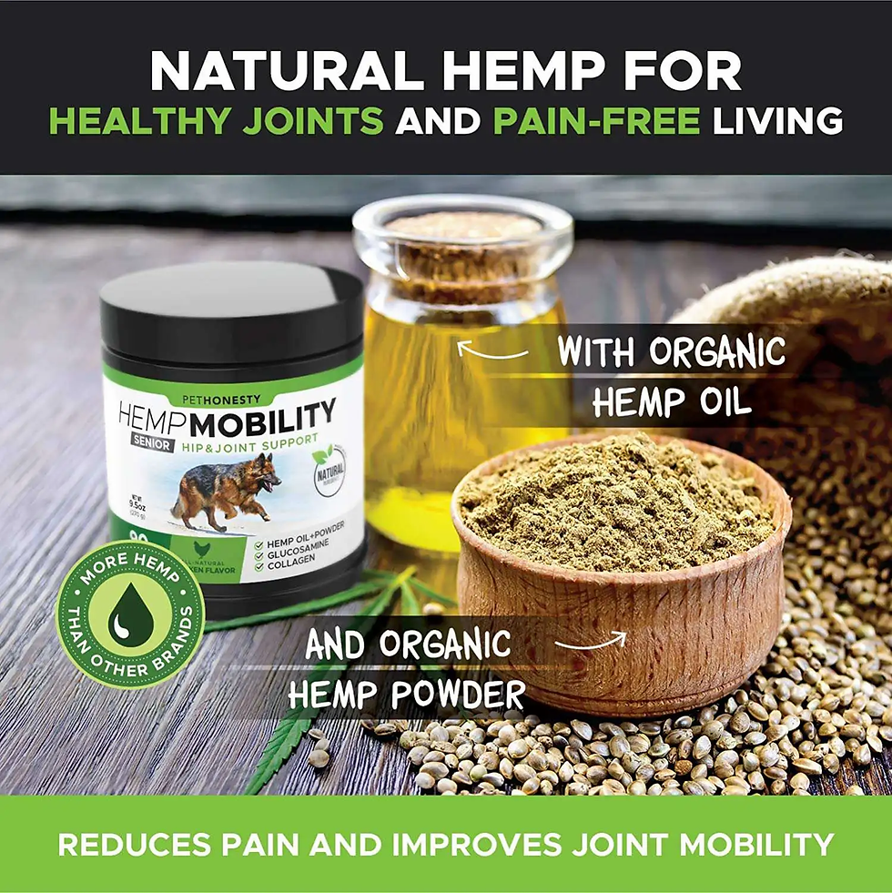 senior hemp mobility chiken flavor