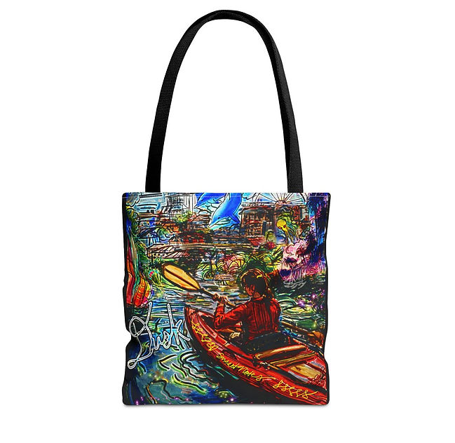 dusk-kayaking-graphic-tote-bag-trendy-art-tote-for-shopping-beach-travel-gifts-everyday-us