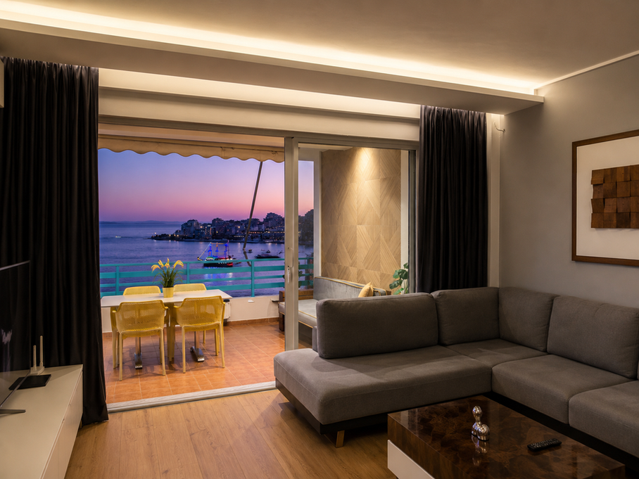 balcony sea view saranda albania rental apartments beach holiday