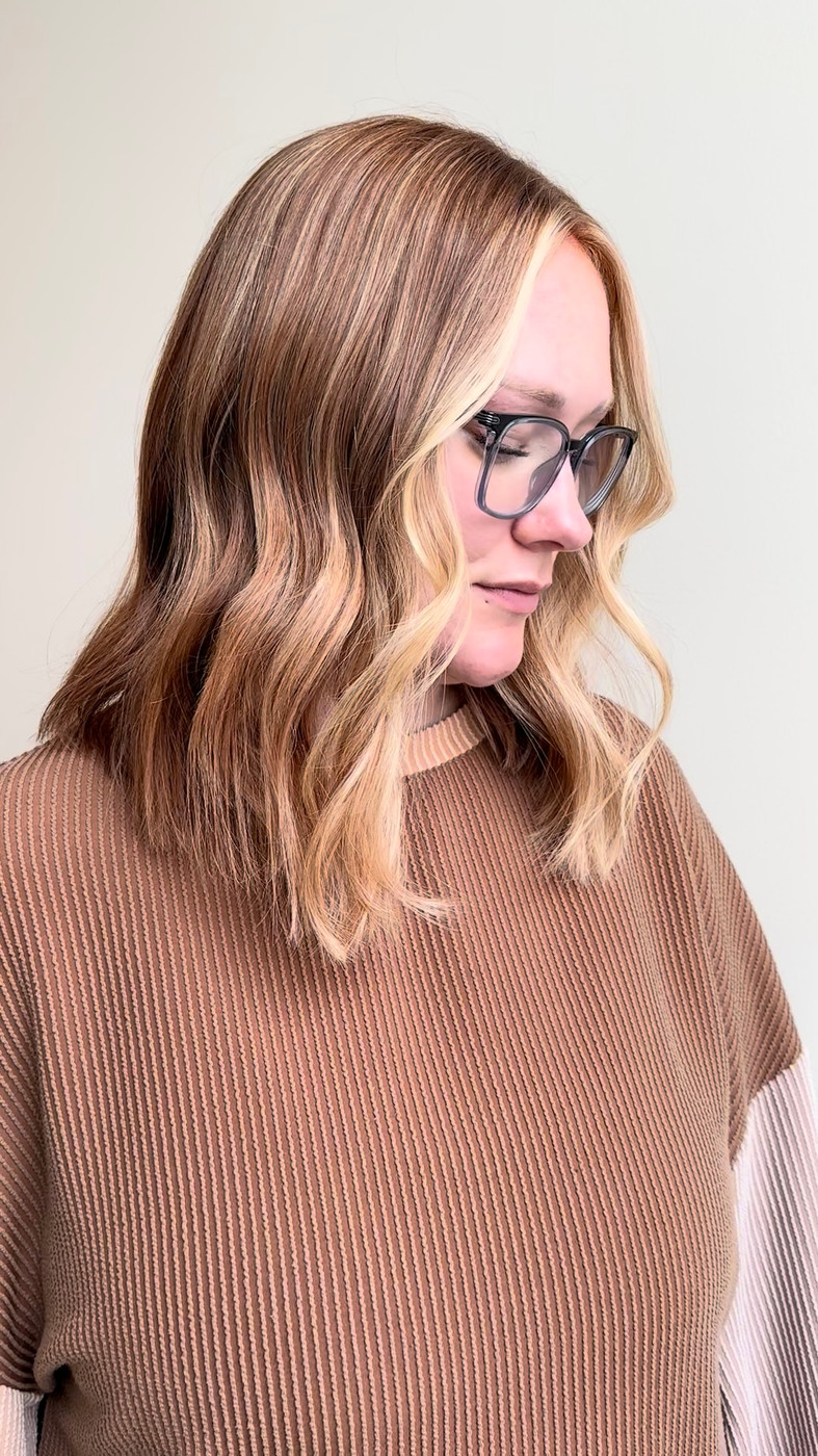 Soft, dimensional blonde colour