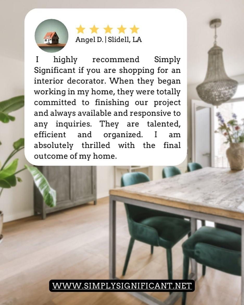 Simply Significant Client Reviews Interior Design Service