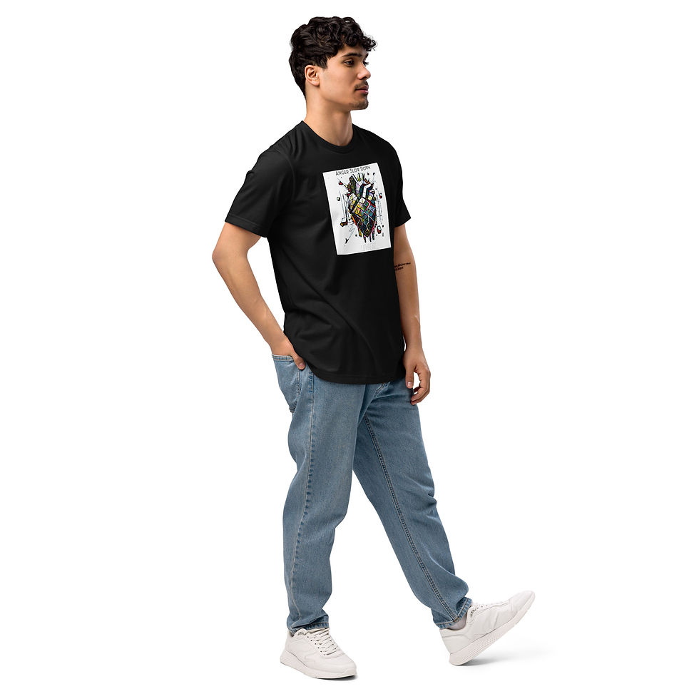 Thumbnail: "Anger Slow Down" Lovbeat Tachy Collection Unisex staple eco t-shirt