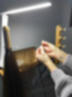 Wefting/hand made extensions
