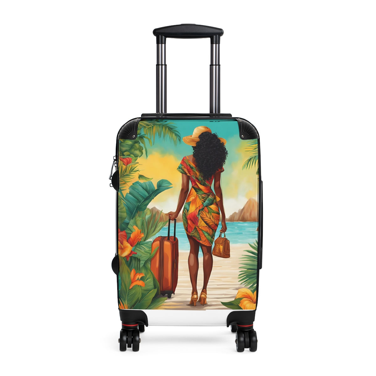 Travel Is My Therapy Swivel Suitcase - Stylish & Effortless Travel Companion